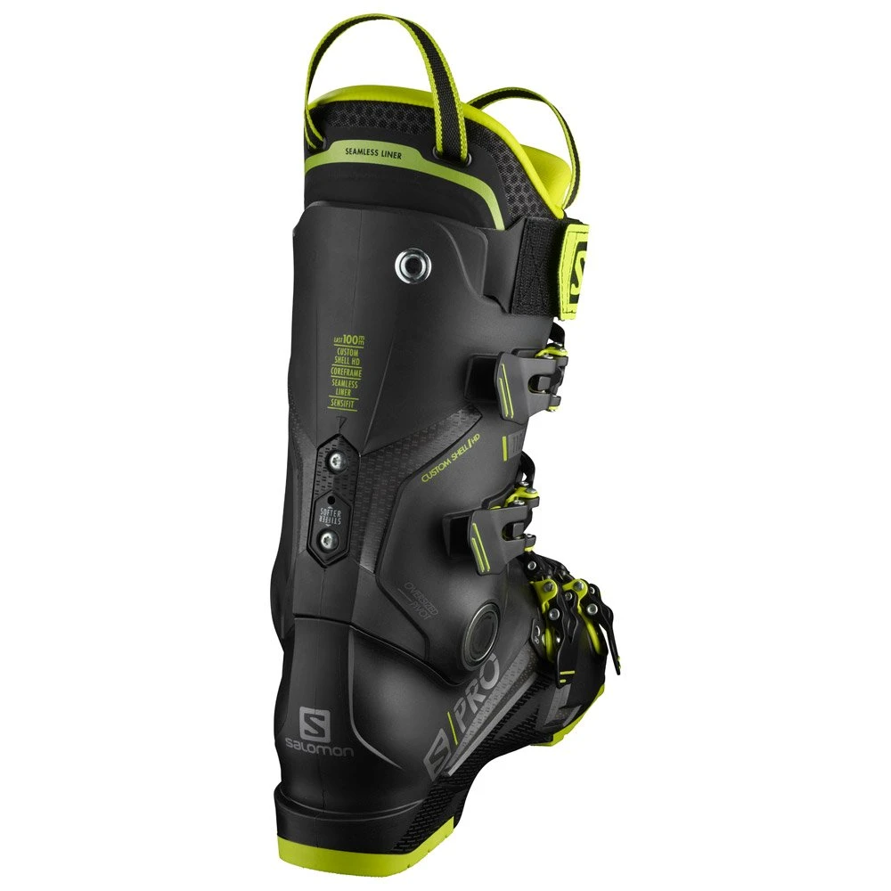 Chaussures De Ski Salomon S/pro 110 Gw Black Acid Green Dark Silver 5 Chaussures De Ski Salomon S/pro 110 Gw Black Acid Green Dark Silver – Image 3