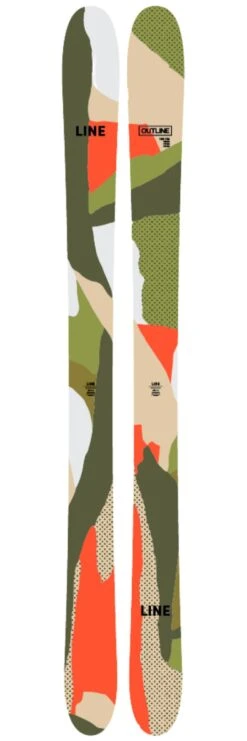 Ski Line Outline
