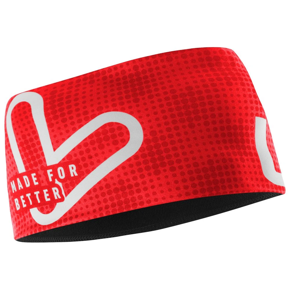 Bandeau Nordique Loffler Headband Wide Red 4 Bandeau Nordique Loffler Headband Wide Red â Image 2