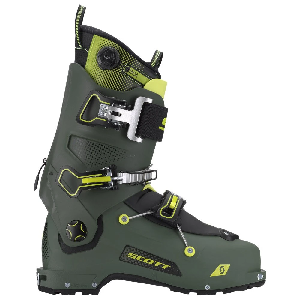 Chaussures De Ski Randonnée Scott Freeguide Carbon Military Green Yellow 3 Chaussures De Ski Randonnée Scott Freeguide Carbon Military Green Yellow