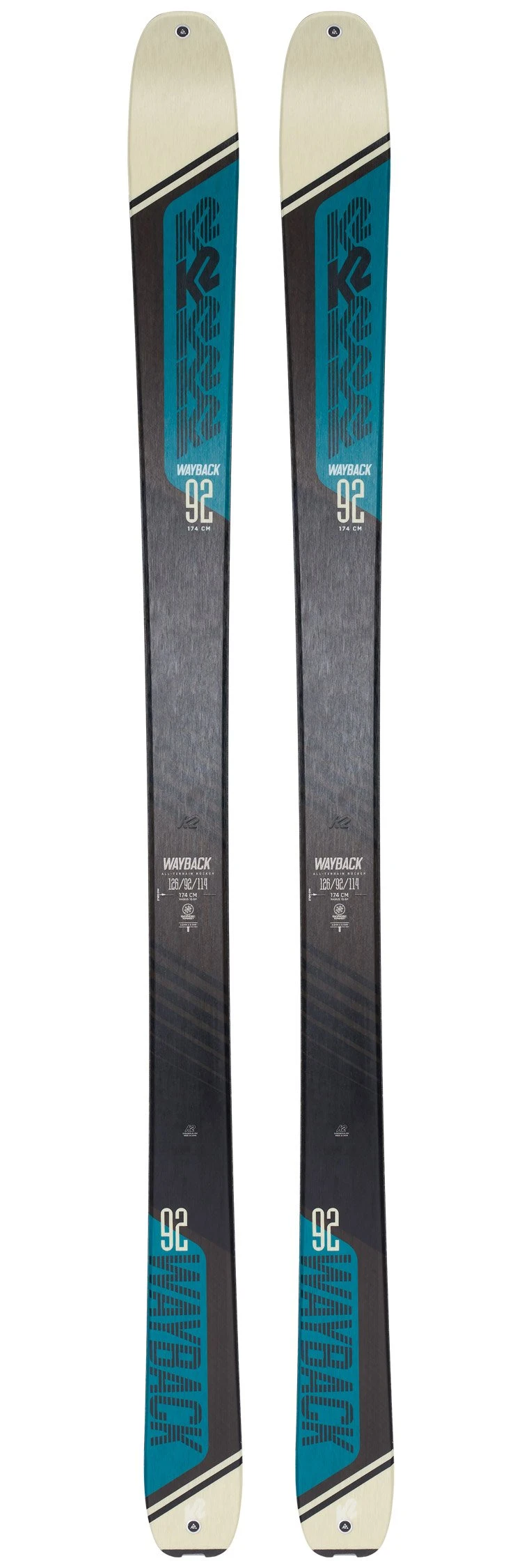 Ski K2 Wayback 92 3 Ski K2 Wayback 92